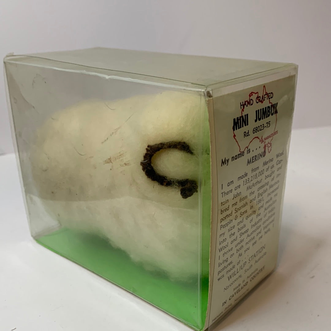 Handcrafted Mini Jumbuk Merino vintage sheep collectable