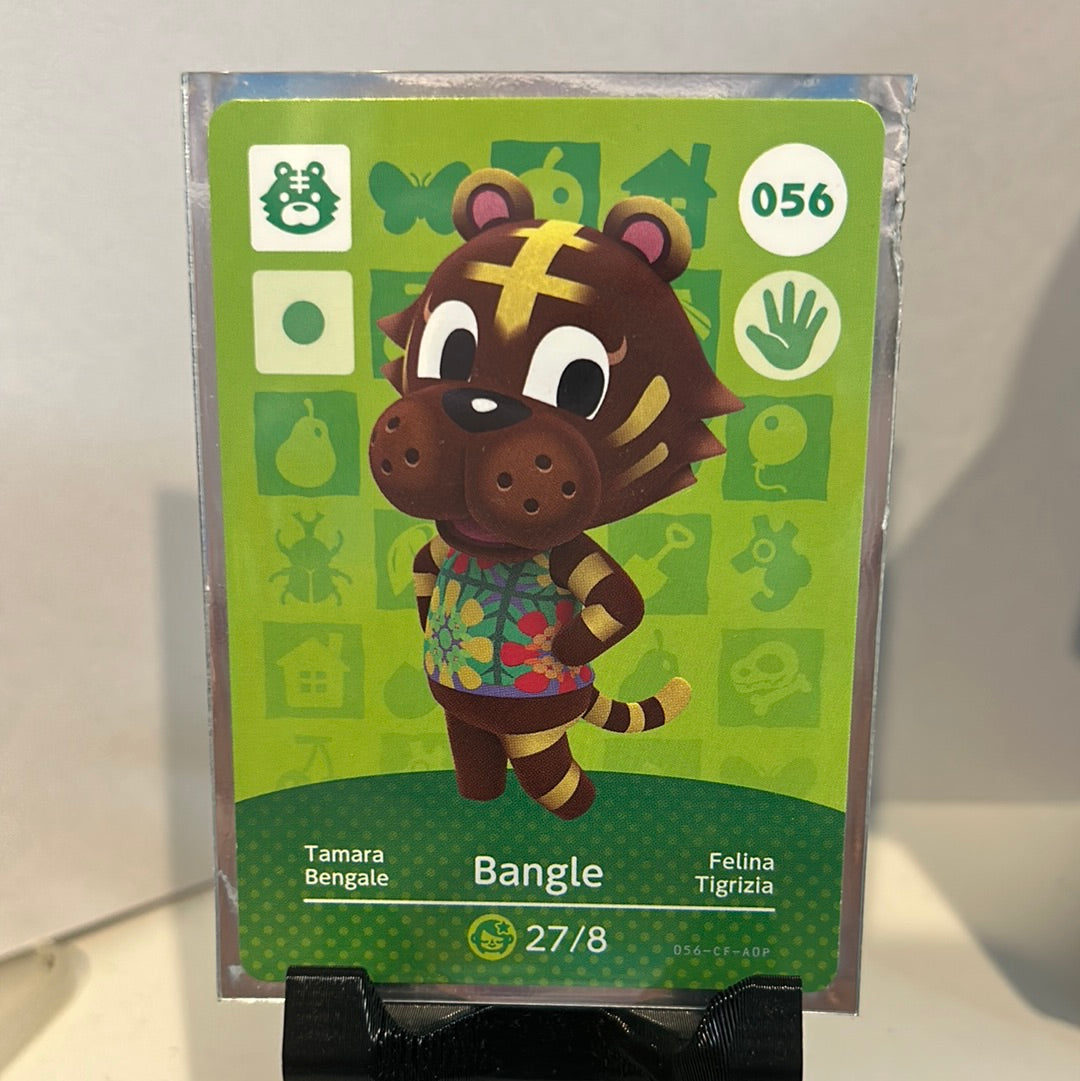 Amiibo #056 Bangle Animal Crossing Genuine Card NEVER USED NEW