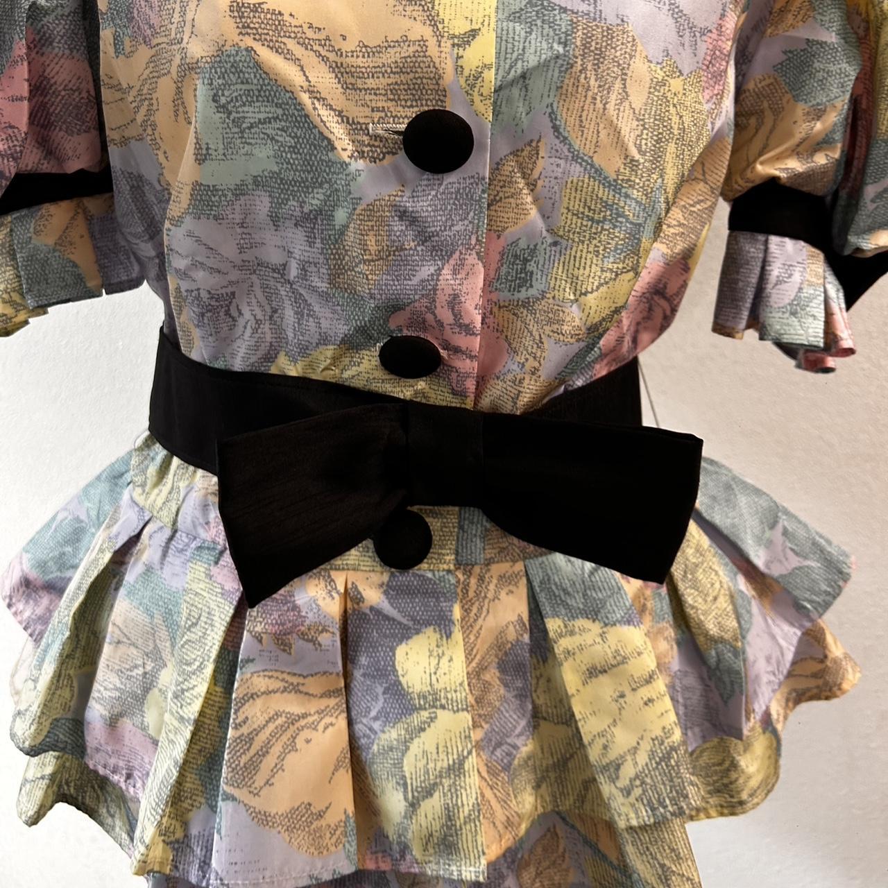 Mr Simon Australia 80s floral blouse