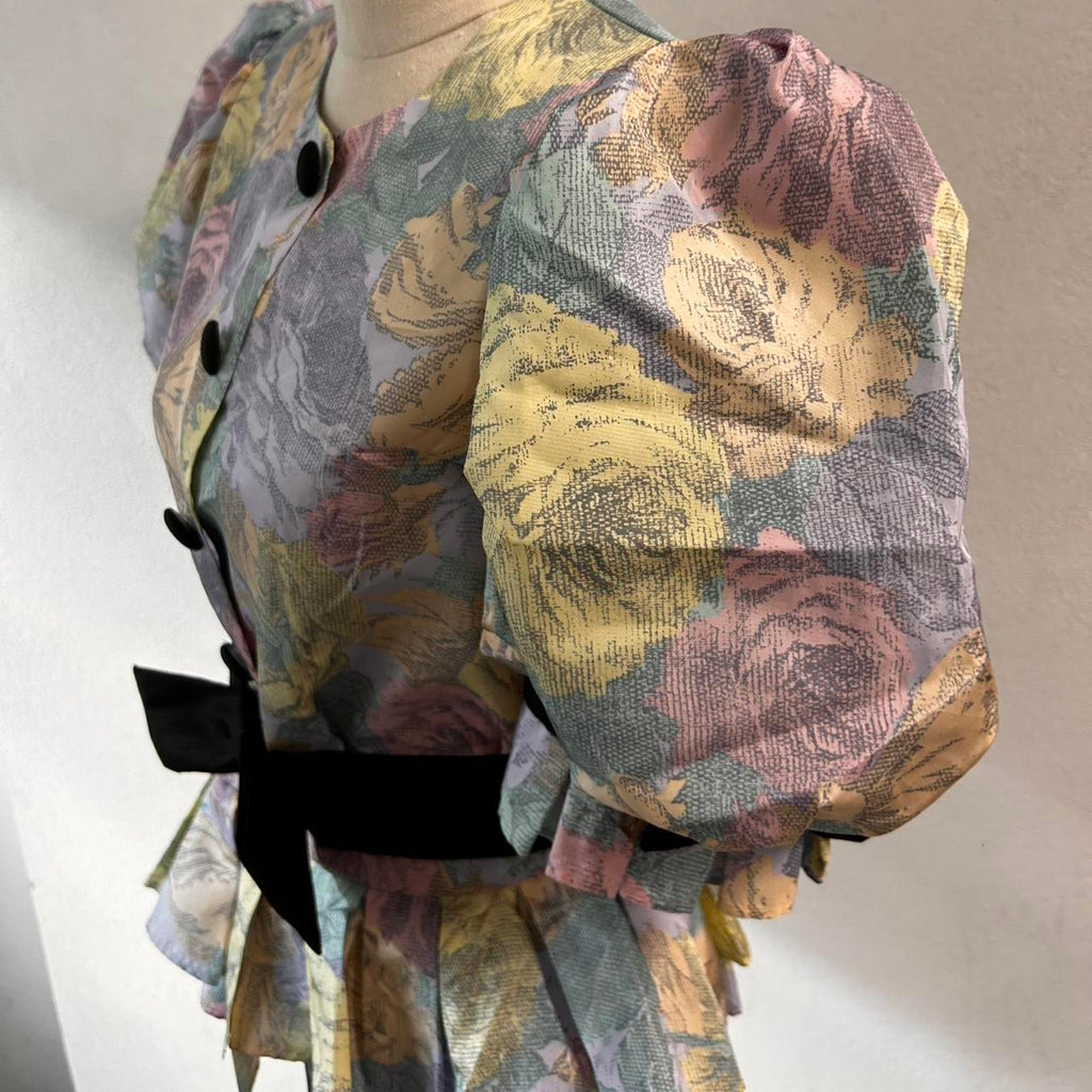 Mr Simon Australia 80s floral blouse