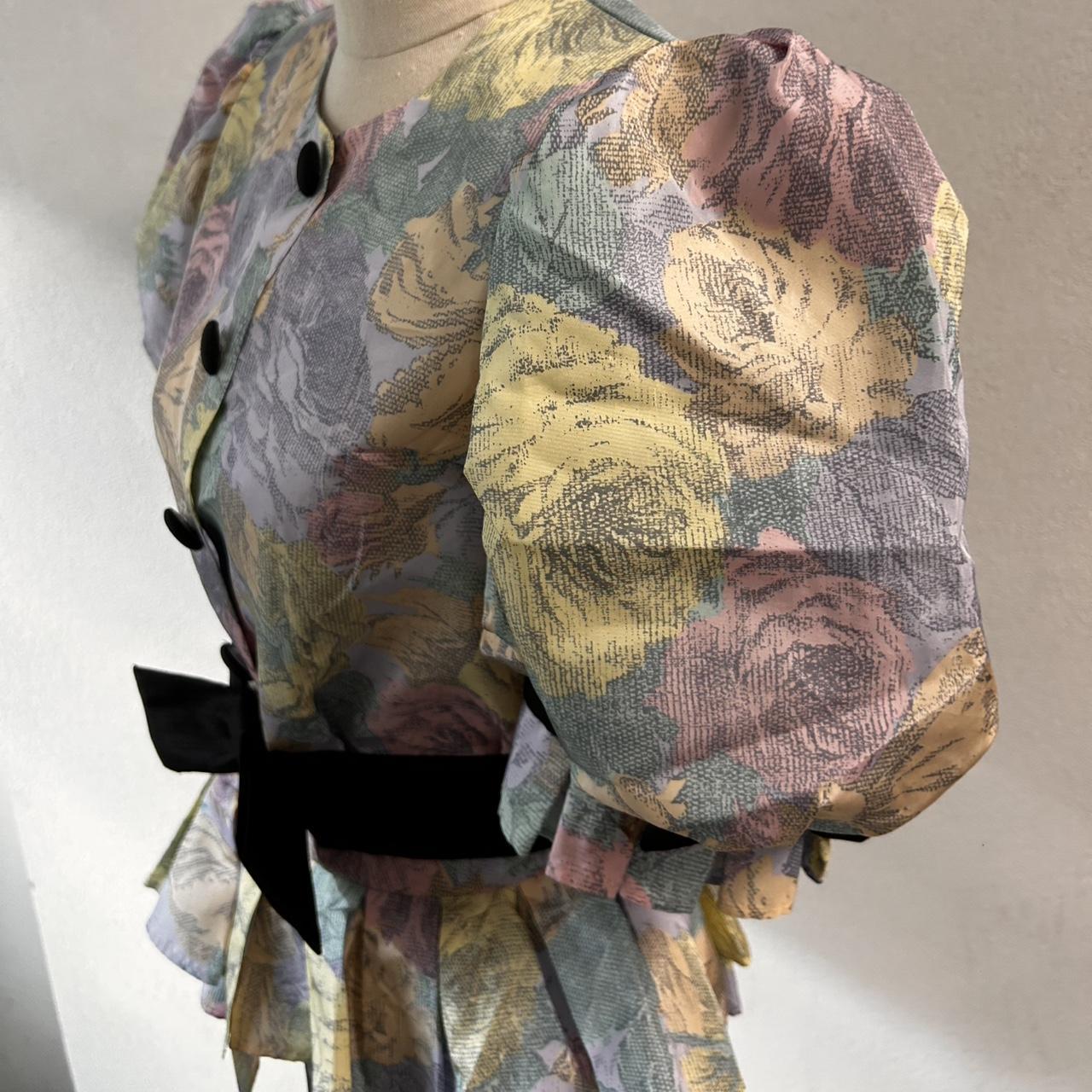 Mr Simon Australia 80s floral blouse