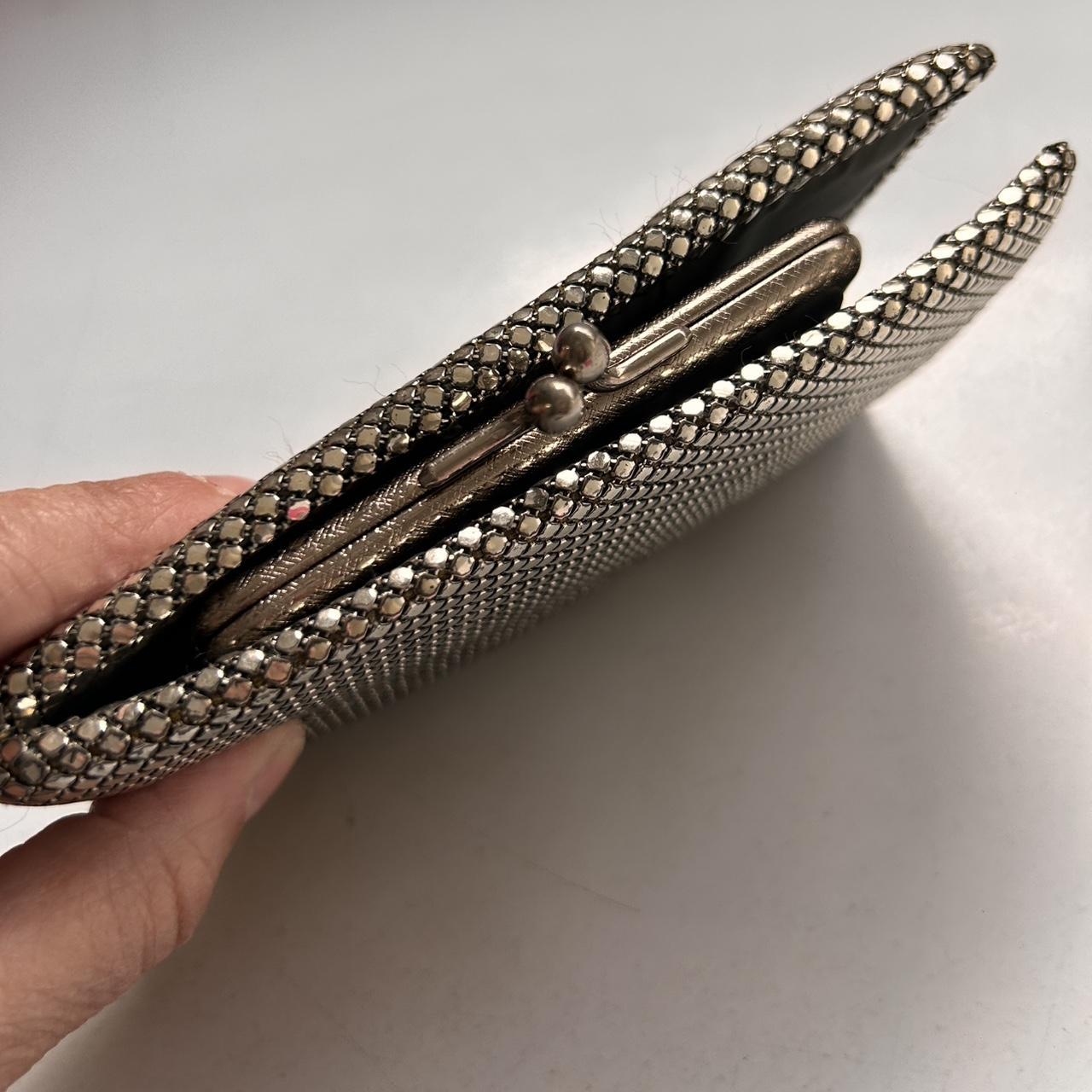 Vintage 80s silver mesh wallet