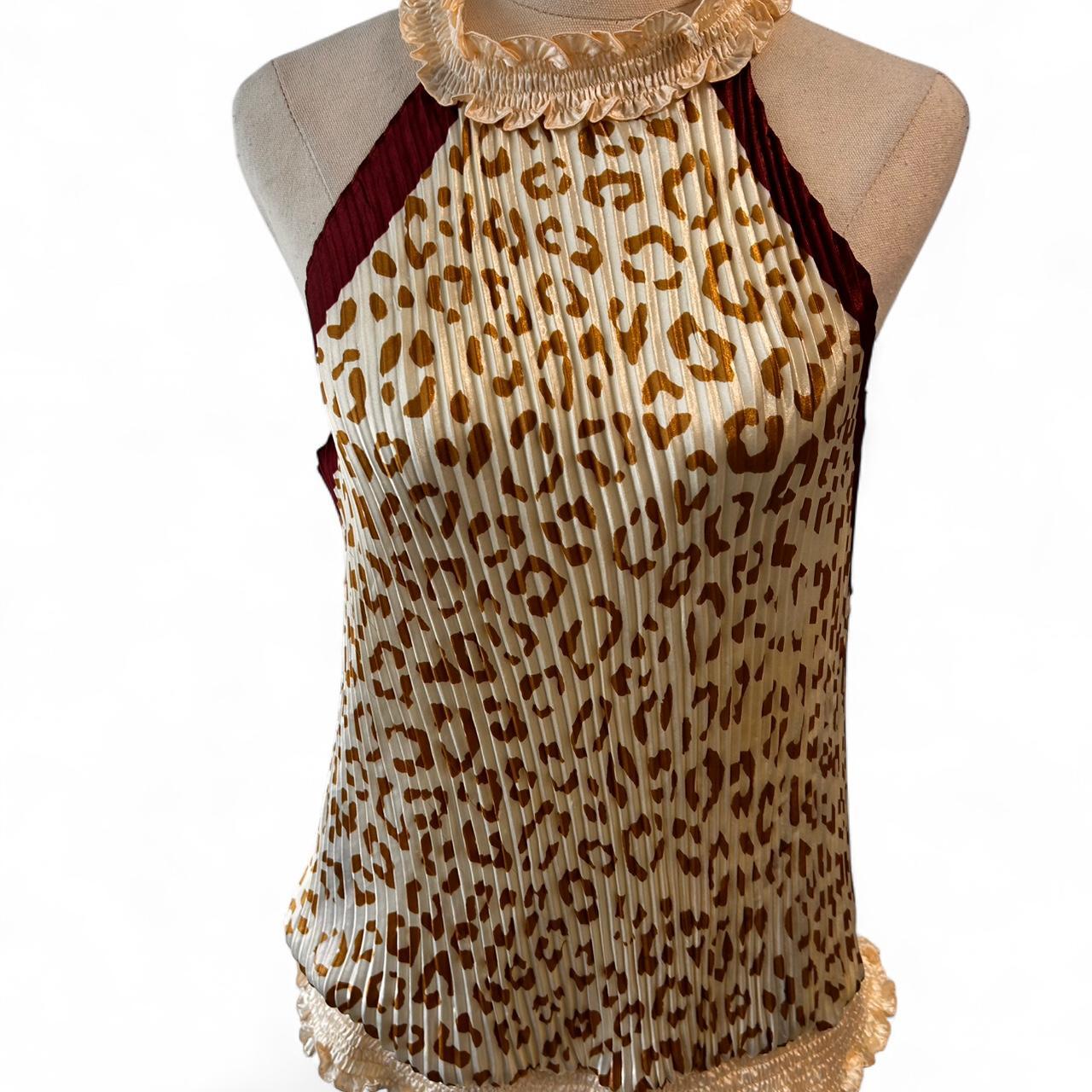 Liberty of London Leopard Pleated Halter Top