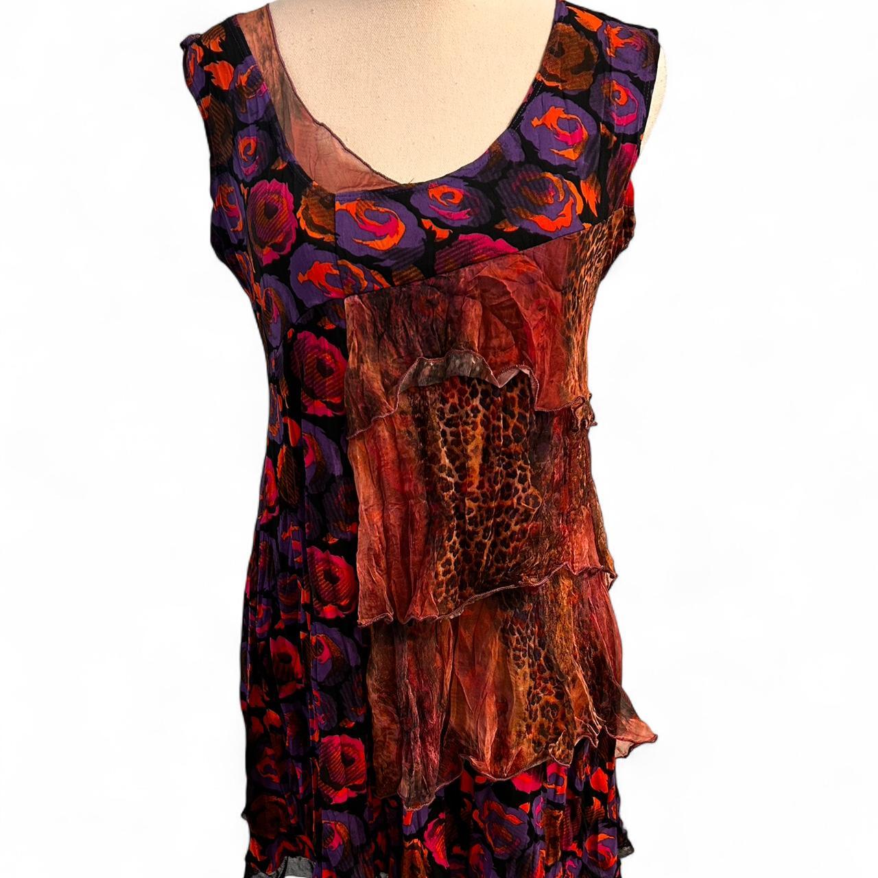 Motto multi-coloured floral print mini dress