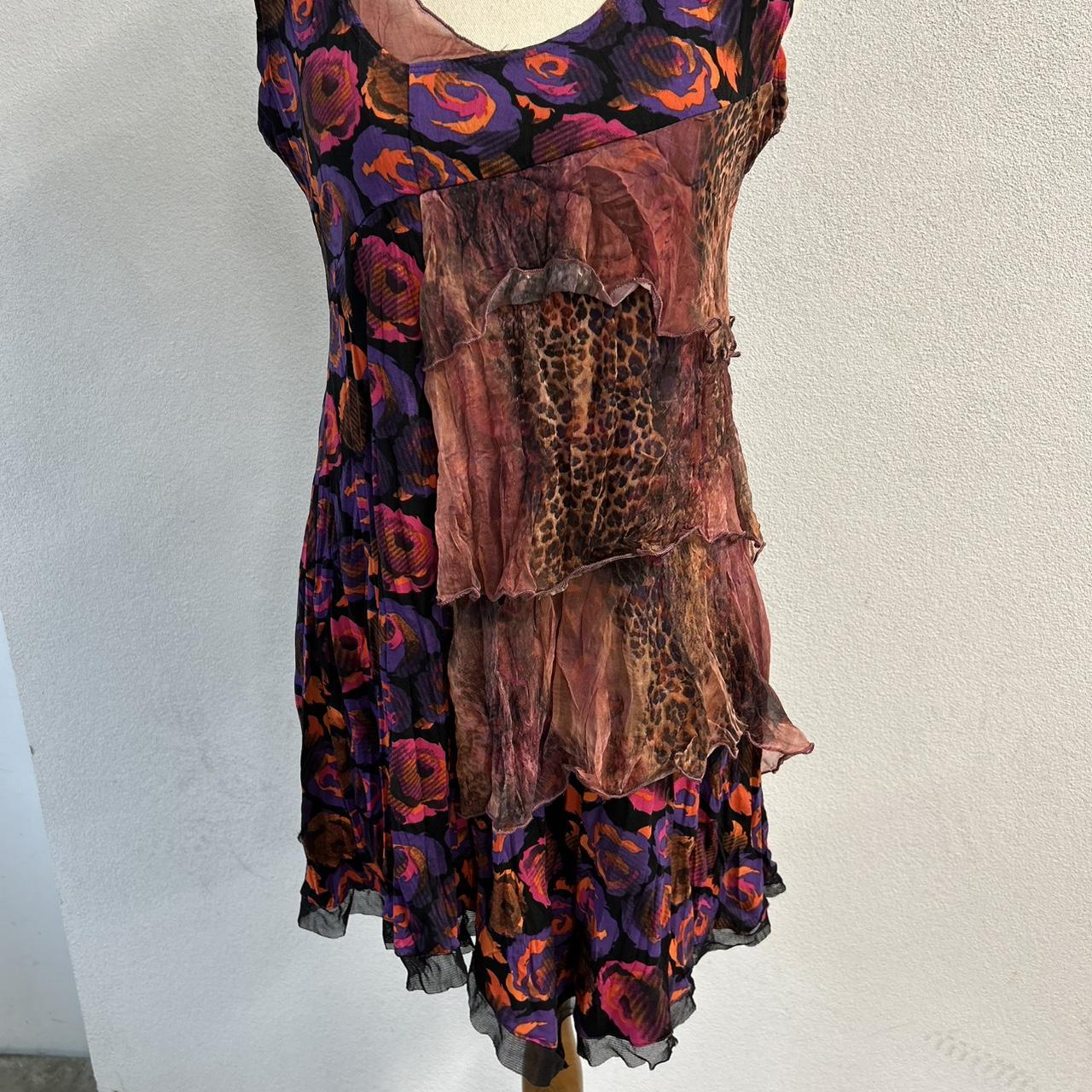 Motto multi-coloured floral print mini dress