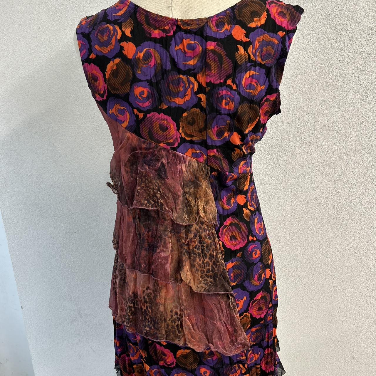 Motto multi-coloured floral print mini dress