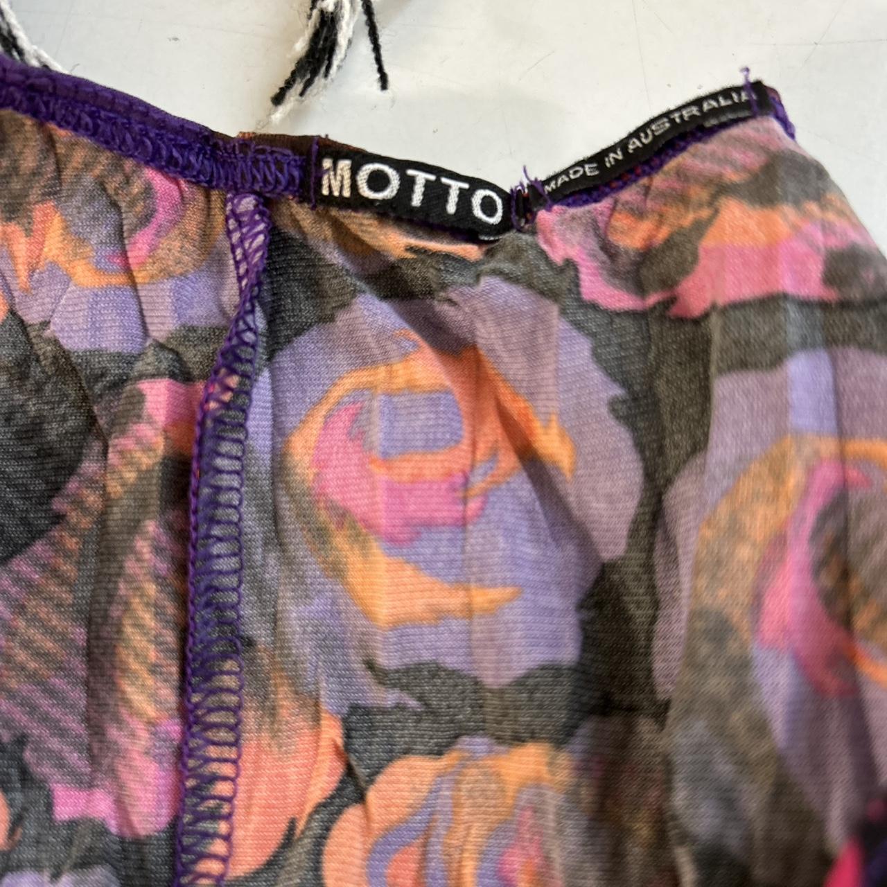Motto multi-coloured floral print mini dress