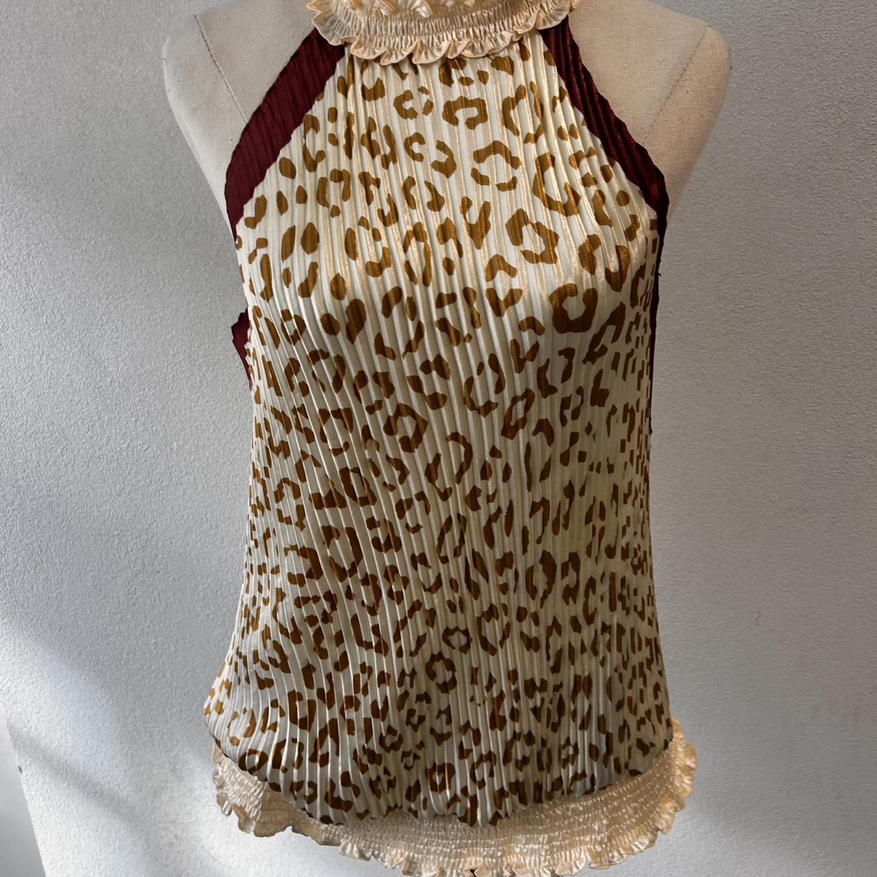 Liberty of London Leopard Pleated Halter Top