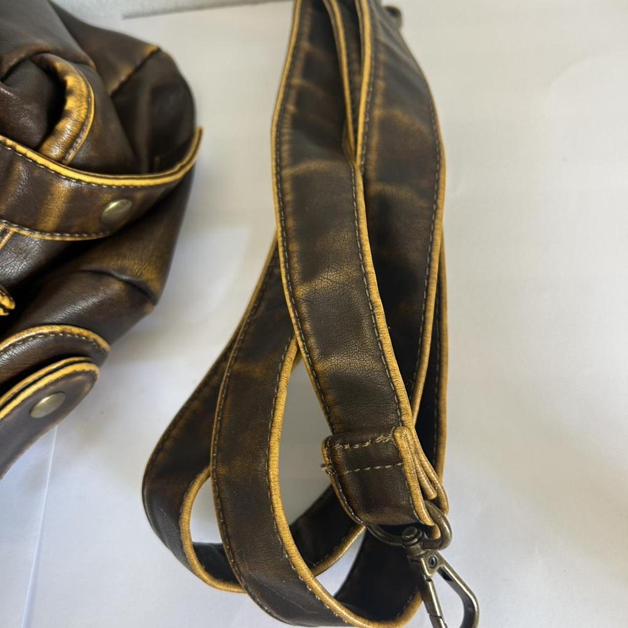 Angel kiss Y2K large distressed brown handbag