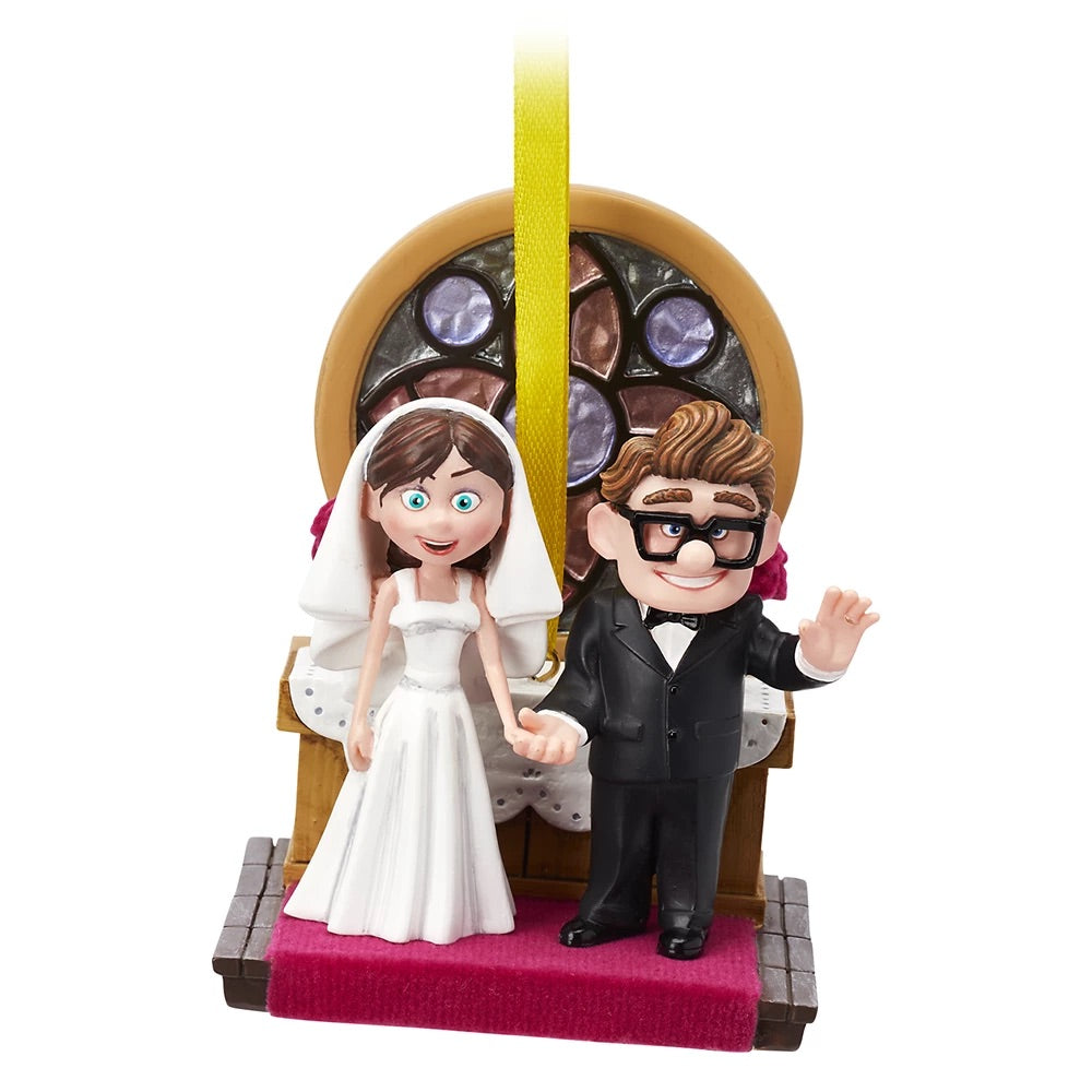 DISNEY UP Carl and Ellie Wedding Sketchbook Ornament
