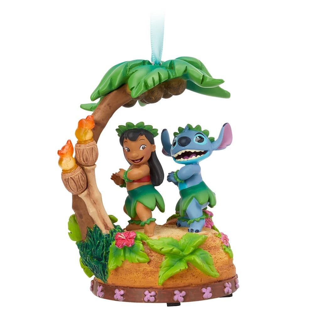 DISNEY Sketchbook Lilo & Stitch Singing Ornament NIB
