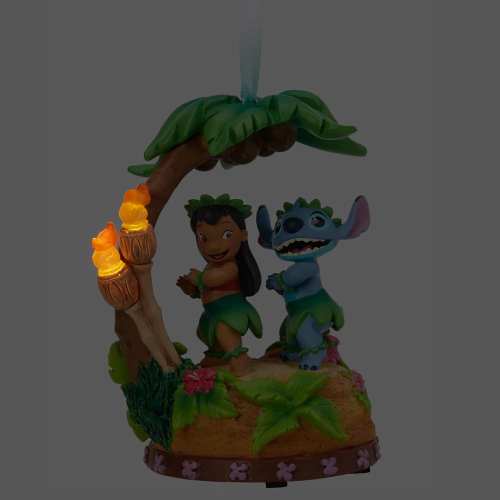 DISNEY Sketchbook Lilo & Stitch Singing Ornament NIB